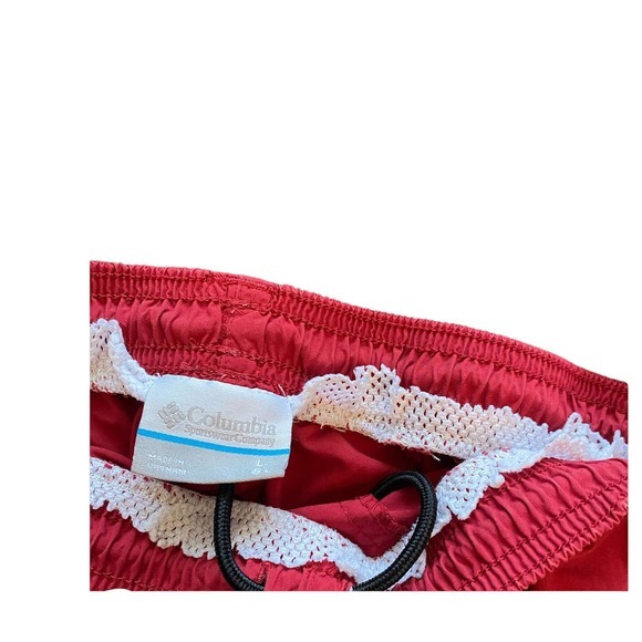 Columbia Mens PFG‎ Backcast III Water Fishing Shorts Swim Trunks Beet Red Large - Picture 10 of 10